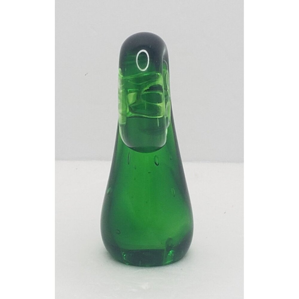 Smashing Art Glass The Koru In Emerald Symbolises Life Growth Strength And Peace - Picture 4 of 8